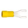 Cosse préisolée fourche jaune (4 à 6 mm²) - Diam. 6 mm - GFU6