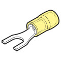 GKYU35 - Cosse préisolée renforcée fourche jaune (4 à 6 mm²) - Diam. 3,5 mm