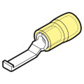 GKYPPL46 - Cosse préisolée renforcée à embout crochet jaune (4 à 6 mm²) - L 46 mm