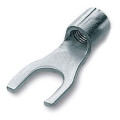 GNU4 - Cosse nue roulée fourche 4 à 6 mm² - Diam. 4 mm