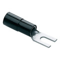 ANE3U4 - Cosse tubulaire isolée noire à fourche 16 mm² - Diam. 4 mm