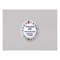 990705 - Etiquette signalétique adhésive de type MG-SIGNS-A ronde 100 mm blanche