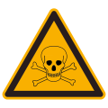 200402 - Etiquette signalétique triangulaire danger de mort 50 mm