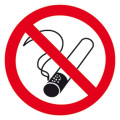 210001 - Etiquette signalétique ronde interdit de fumer Diam. 50 mm