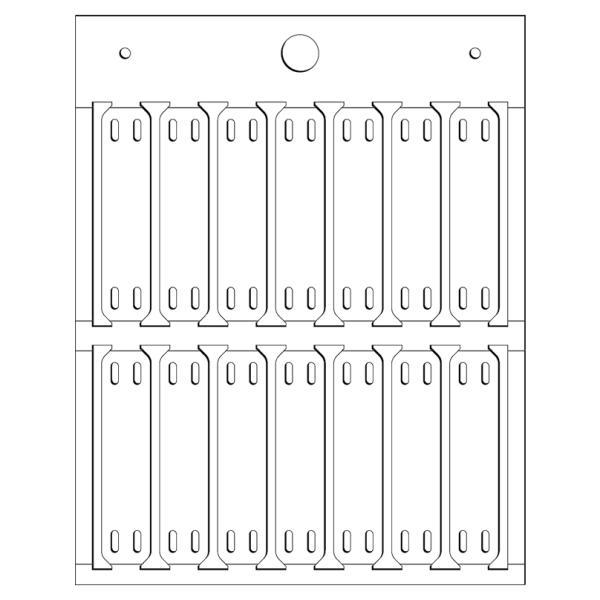Repère de câbles à fixation par collier type  mg-etf (20x26 ye)