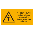 Etiquette signalétique wst-lay 65 x 131 mm