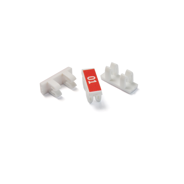 Repère filaire pré-mprimé "09" 4 x 12 mm gris