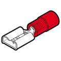 RFF608BP - Clip partiellement isolé femelle rouge rouge (0,25 à 1,5 mm²) - 6,3 x 0,8 mm en boite plastique