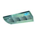 Hotte inox semi-pro, 650 m3/h, 2 V, long 600 mm, filtres média galva 25 mm. (KARA 600 2V)