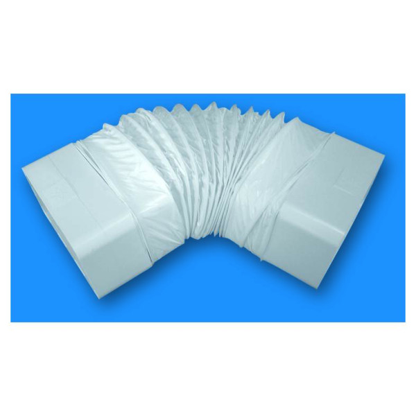 Conduit rectangulaire PVC souple + 2 manchons rigides 40 x 110 mm, gamme TUBPLA. (TFR 80)