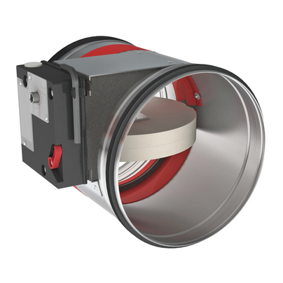 Clapet coupe-feu 2 h, circulaire, uniq fdcb vd/vm, 24/48v, nf, d 400 mm