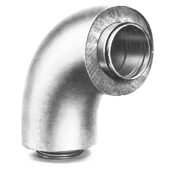 COUDE 45° GALVANISE ISOLE 25MM DIAMETRE INTERIEUR 560 MM. (CD 560/45 DP25) - S&P France - 865745