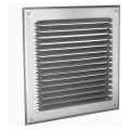 Grille de soufflage/reprise d'air extérieur, alu, 870 à 1060 m3/h, D 390x390 mm. (GRA800)