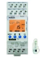 Interrupteur crépusculaire digital 1 a 100000 lux duofix cellule  saillie 1no+1nf 16 a