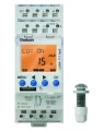 Interrupteur crépusculaire digital 1 a 100000 lux duofix cellule  encastree 1no+1nf 16