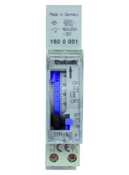 Horloge Programmable Analogique Sans Réserve de Marche 1 NO SYN 160 a THEBEN