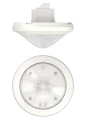 Theben détecteur présence blanc encastré plafond 360° 2 circuits spécial couloir