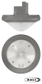 Détecteur présence encastré theronda p 360° dali 2/3 canaux plafond gris ip54