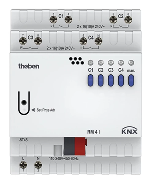 Actionneur commutation 4 c rm 4 i knx