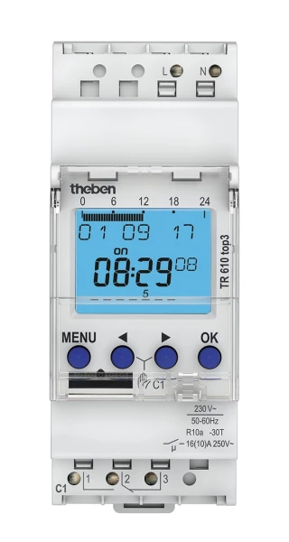 Horloge programmable digitale avec programme hebdomadaire - Theben TR 610 top3