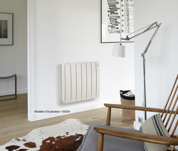 Radiateur électrique 500W Acova Taïga Take à chaleur douce fluide blanc