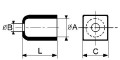 Embout carré ec-42 ye