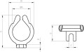 Etrier support ch-f33