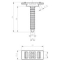 Embase cheville ch-c8