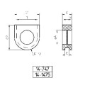 Passe-fils à membrane dg-pvc 14-747