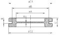 Passe-fils à membrane dg-pvc 11