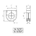 Passe-fils à membrane dgc-pvc 14-747/f