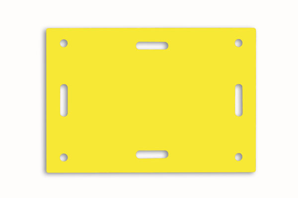 Plaquette CH-M en PE - Jaune
