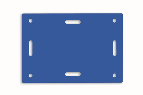 Plaquette CH-M en PE - Bleu