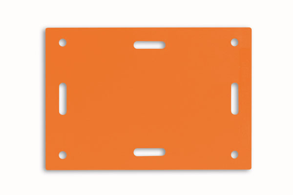 Plaquette CH-M en PE - Orange