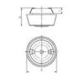 Passe-fils à membrane pliofix m25