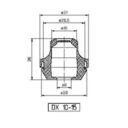 Passe-fils à membrane helavia dx 10-15