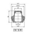 Passe-fils à membrane helavia dx 10-15