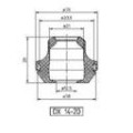 Passe-fils à membrane helavia dx 14-20