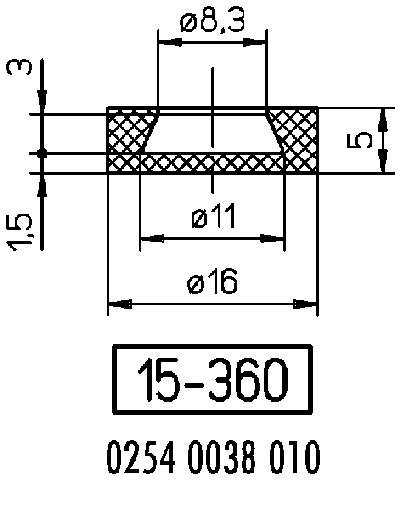 Pied helavia 15-360
