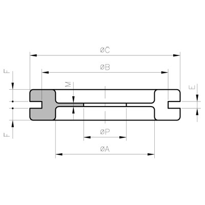 Passe-fils à membrane dg 21/3f