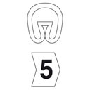 Bague pliotex pt-v+ 45  rectangle