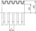 Tuyau flexible pliowell slit pwys 10