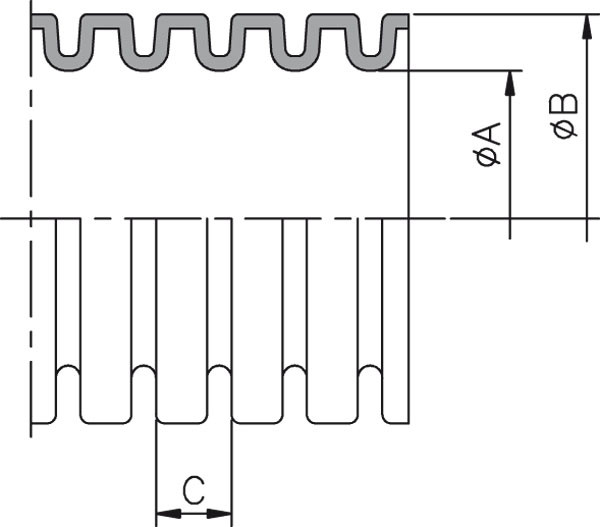Tuyau flexible pliowell slit pwys 40