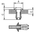 Rivets plio gt50 bk