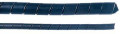 Gaine de protection SES Pliospire PVC-12 fendue en spirale noire