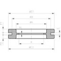 Ses-sterling passe-fils à membrane dgc-pvc 48