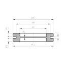 Ses-sterling passe-fils à membrane dg-tpe m32