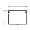 Goulotte gf-din-sh-s 75x75