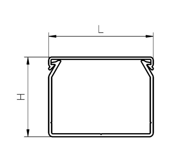 Goulotte gf-din-sh-s 75x75