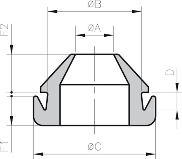 Ses-sterling passe-fils à membrane du-m20 epdm
